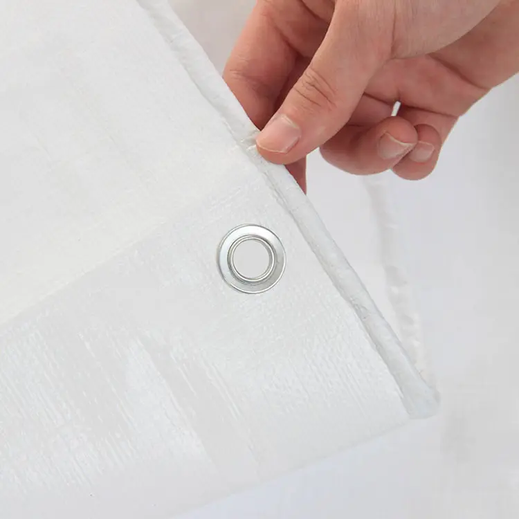 ผ้าใบกันน้ำสีขาว 170 กรัม