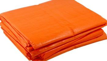 ผ้าใบกันน้ำสีส้ม PE
