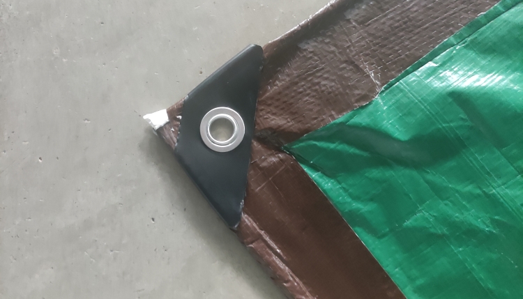 8'x10' 110GSM ผ้าใบกันน้ำ PE สีน้ำตาลเขียวสำหรับปกป้องที่คลุม 8'x10' 110GSM ผ้าใบกันน้ำ PE สีน้ำตาลเขียวสำหรับปกป้องที่คลุม