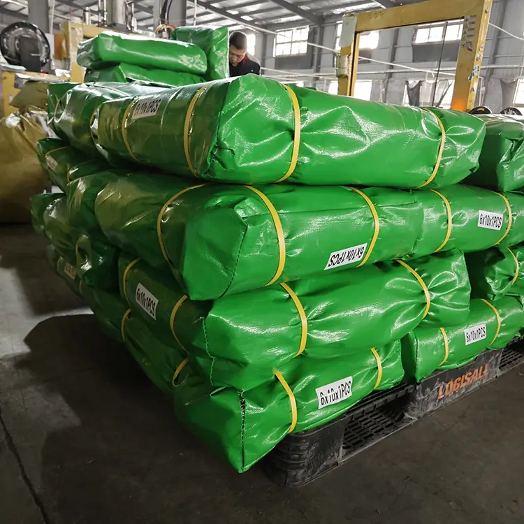 หญ้าสีเขียว 300 GSM Virgin PE tarpaulin