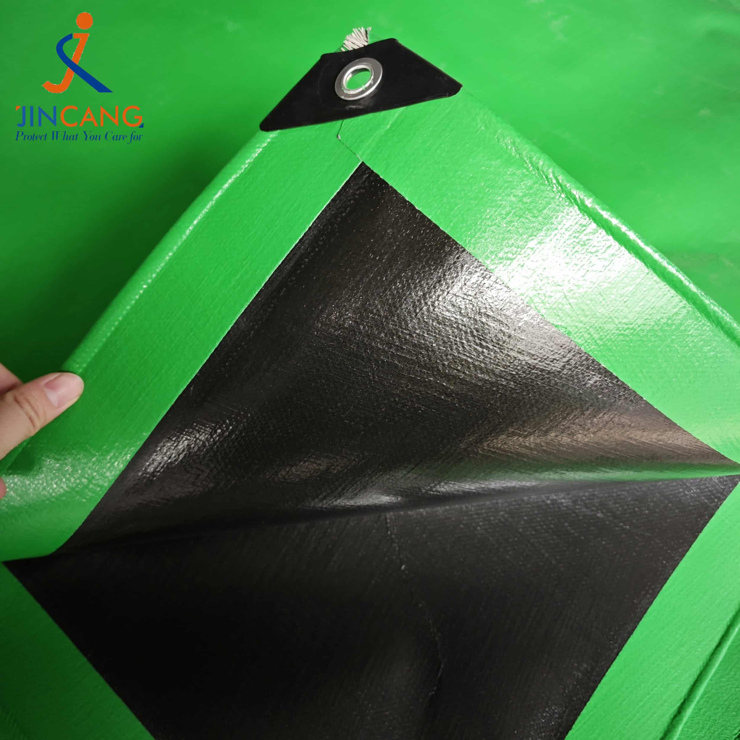 หญ้าเขียว 300 Gsm Virgin PE Tarpaulin หญ้าเขียว 300 Gsm Virgin PE Tarpaulin